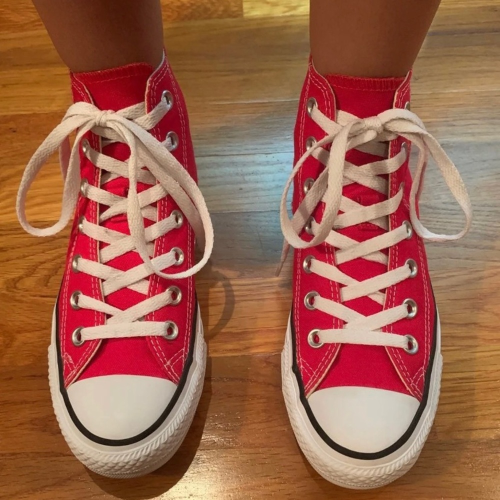 Converse High Top Red Sneakers
